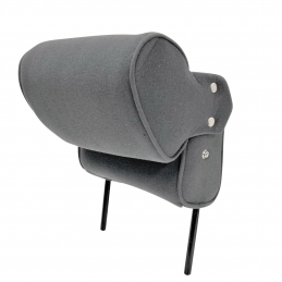 Appuie Tête Étroit Tissu Gris