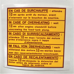 Autocollant "En Cas de...