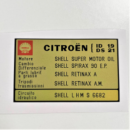 Autocollant Huile Moteur